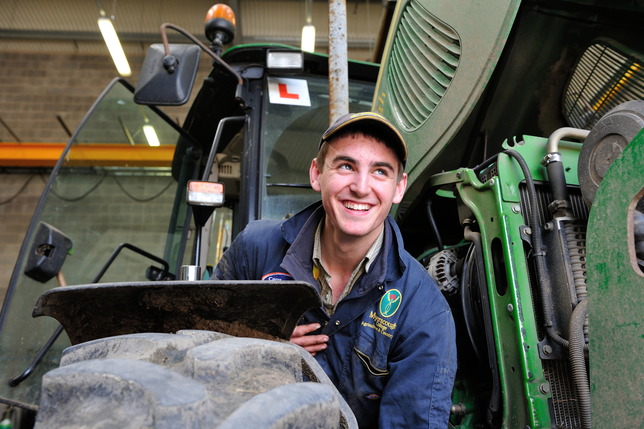 Myerscough College Agricultural Engineering - Checking Tractor Tyres