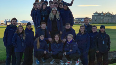 Image for news article: Work at major championships kicks off busy year for Myerscough golf students