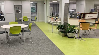 Image for news article: Myerscough library revamp a turn up for the books